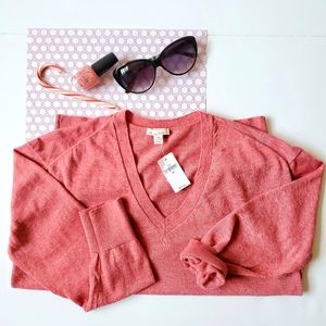 V-neck Pullover Sweater Made With Linen From Gap